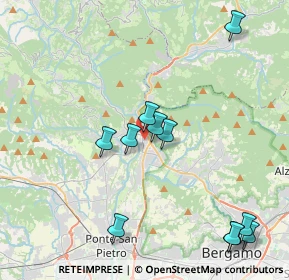 Mappa Via Bellotti, 24018 Villa d'Almè BG, Italia (4.45818)