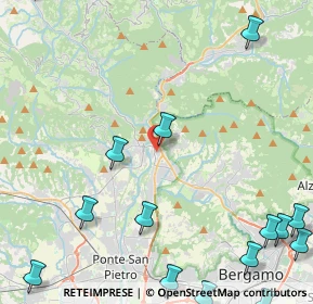 Mappa Via Bellotti, 24018 Villa d'Almè BG, Italia (6.91188)