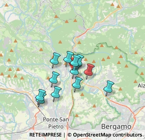 Mappa Via Bellotti, 24018 Villa d'Almè BG, Italia (2.55667)