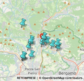 Mappa Via Bellotti, 24018 Villa d'Almè BG, Italia (2.96933)