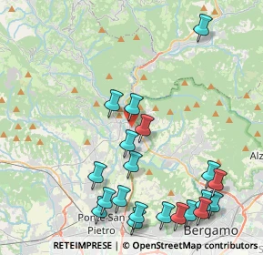Mappa Via Bellotti, 24018 Villa d'Almè BG, Italia (4.9925)
