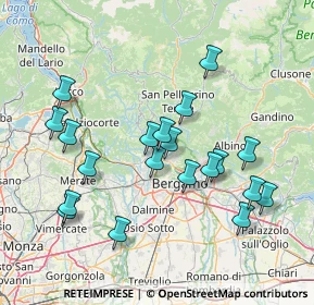 Mappa Via Campius, 24018 Villa d'Almè BG, Italia (14.8345)