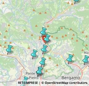 Mappa Via Campius, 24018 Villa d'Almè BG, Italia (5.816)