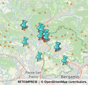 Mappa Via Campius, 24018 Villa d'Almè BG, Italia (2.65667)