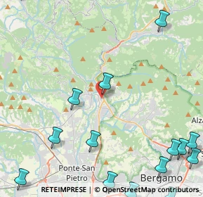 Mappa Via Campius, 24018 Villa d'Almè BG, Italia (6.895)