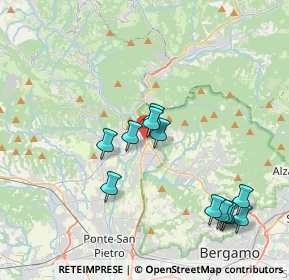 Mappa Via Campius, 24018 Villa d'Almè BG, Italia (3.92667)