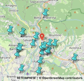 Mappa Via Campius, 24018 Villa d'Almè BG, Italia (2.0135)