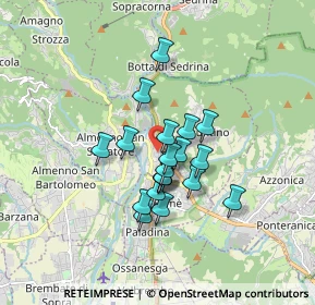 Mappa Via Campius, 24018 Villa d'Almè BG, Italia (1.218)