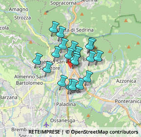 Mappa Via Campius, 24018 Villa d'Almè BG, Italia (1.123)