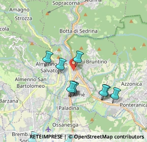 Mappa Via Campius, 24018 Villa d'Almè BG, Italia (2.04545)