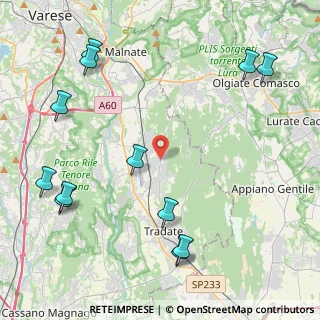 Mappa Via Giulio Cesare, 21040 Venegono Superiore VA, Italia (5.56)