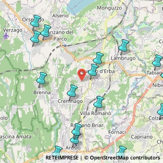 Mappa Via Fabio Filzi, 22040 Lurago D'erba CO, Italia (2.95125)