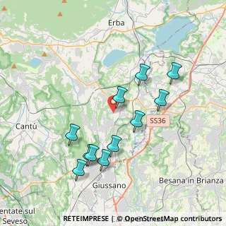 Mappa Via Fabio Filzi, 22040 Lurago D'erba CO, Italia (3.69727)