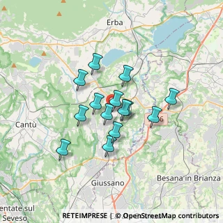 Mappa Via Fabio Filzi, 22040 Lurago D'erba CO, Italia (2.51571)