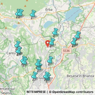 Mappa Via Fabio Filzi, 22040 Lurago D'erba CO, Italia (5.12368)