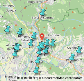 Mappa Via Dante, 24018 Villa d'Almè BG, Italia (2.073)