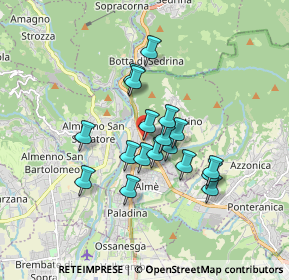 Mappa Via Dante, 24018 Villa d'Almè BG, Italia (1.33)