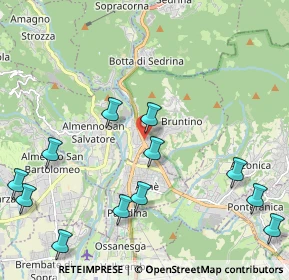 Mappa Via Dante, 24018 Villa d'Almè BG, Italia (2.60917)