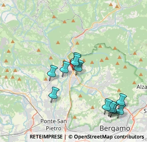 Mappa Via Dante, 24018 Villa d'Almè BG, Italia (3.8725)