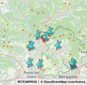 Mappa Via Dante, 24018 Villa d'Almè BG, Italia (3.78727)
