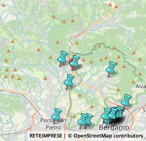 Mappa Via Dante, 24018 Villa d'Almè BG, Italia (5.873)