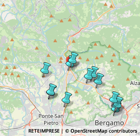 Mappa Via Dante, 24018 Villa d'Almè BG, Italia (4.05)