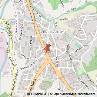 Mappa Via Dante, 7, 24018 Villa d'Almè, Bergamo (Lombardia)