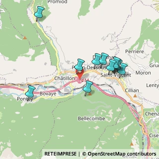 Mappa Autostrada della Valle d'Aosta, 11024 Châtillon AO, Italia (1.78545)