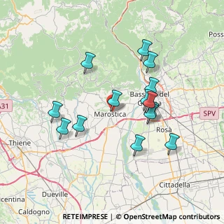 Mappa Via Dott. F. Los, 36063 Marostica VI, Italia (6.79714)
