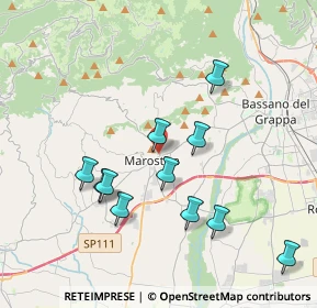 Mappa Via Dott. F. Los, 36063 Marostica VI, Italia (3.69909)