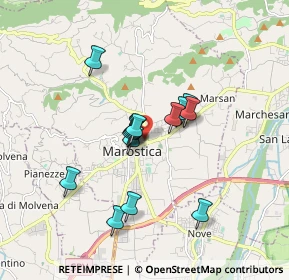 Mappa Via Dott. F. Los, 36063 Marostica VI, Italia (1.34429)