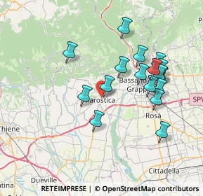 Mappa Via Dott. F. Los, 36063 Marostica VI, Italia (7.05471)