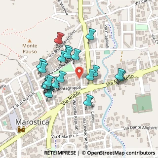 Mappa Via Dott. F. Los, 36063 Marostica VI, Italia (0.2055)