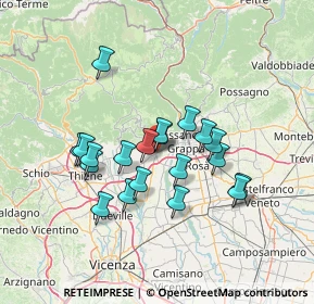 Mappa Via Dott. F. Los, 36063 Marostica VI, Italia (11.6245)