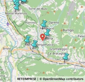Mappa 24030 Caprino Bergamasco BG, Italia (2.87417)