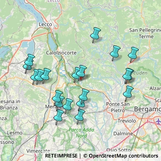 Mappa 24030 Caprino Bergamasco BG, Italia (8.2765)