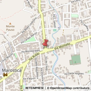 Mappa Via Gianni Cecchin, 1, 36063 Marostica, Vicenza (Veneto)