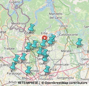 Mappa Via Dante Alighieri, 22044 Inverigo CO, Italia (15.55533)