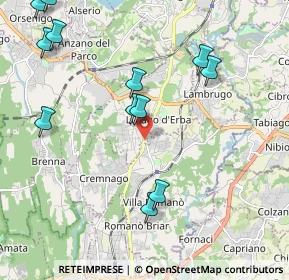 Mappa Via Dante Alighieri, 22044 Inverigo CO, Italia (2.4175)
