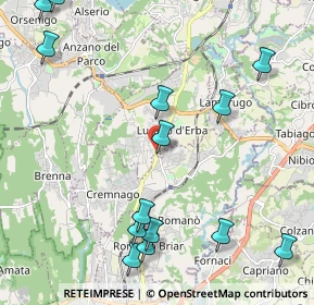 Mappa Via Dante Alighieri, 22044 Inverigo CO, Italia (2.67214)