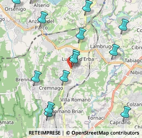 Mappa Via Dante Alighieri, 22044 Inverigo CO, Italia (2.50143)