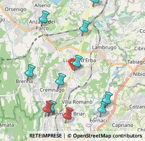 Mappa Via Dante Alighieri, 22044 Inverigo CO, Italia (2.36455)