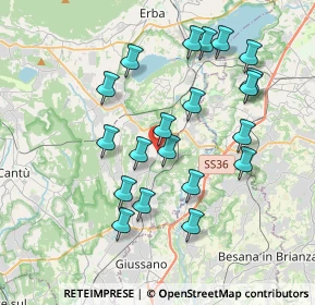 Mappa Via Dante Alighieri, 22044 Inverigo CO, Italia (3.642)