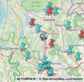 Mappa Via Papa Giovanni XXIII, 21040 Sumirago VA, Italia (9.495)