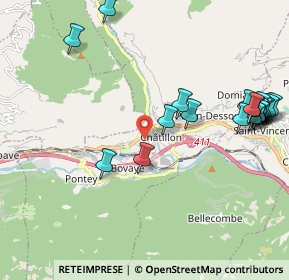Mappa Via Menabreaz, 11024 Châtillon AO, Italia (2.459)