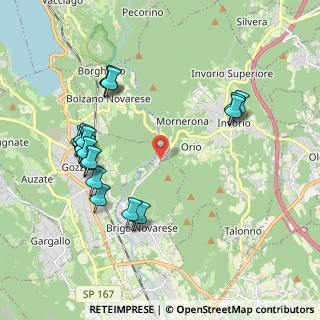 Mappa Regione Monticelli n°, 28045 Invorio NO, Italia (2.133)