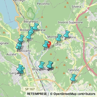 Mappa Regione Monticelli n°, 28045 Invorio NO, Italia (2.232)