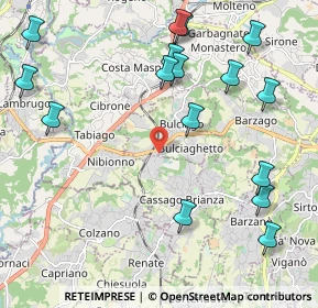 Mappa Via Massimo D'Antona, 23892 Cassago Brianza LC, Italia (2.53688)