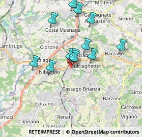 Mappa 23892 Cassago Brianza LC, Italia (1.64083)