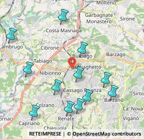 Mappa Via Massimo D'Antona, 23892 Cassago Brianza LC, Italia (2.24833)